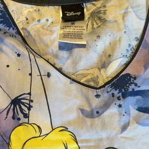Disney Tinker Bell scrub top